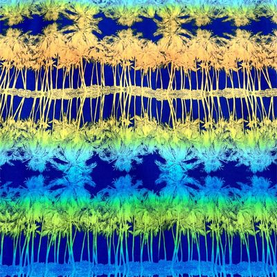 90 Poliestere 10 tessuto di spandex stampato quattro lati Stretch pantaloni da spiaggia tessuto
