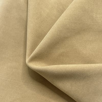 85% poliestere 15% nylon spazzolato Twill Peach pelle pantaloni da spiaggia tessuto