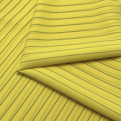 137 gm Materiale di tessuto a strisce di seta composita SPH Giallo Nero Elastico