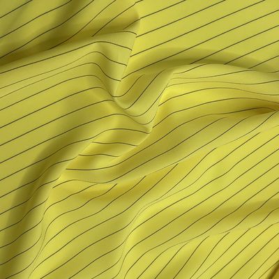 137 gm Materiale di tessuto a strisce di seta composita SPH Giallo Nero Elastico