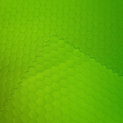113gm Pelle di pesco di twill spazzolato velluto colore fluorescente in 3D pantaloni da spiaggia in rilievo tessuto